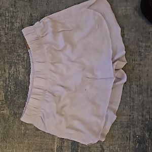 Curved hem sweat shorts